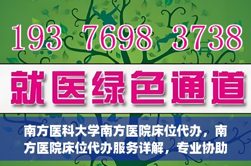 南方医科大学南方医院床位代办，南方医院床位代办服务详解，专业协助，解决床位难题