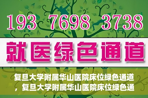 复旦大学附属华山医院床位绿色通道，复旦大学附属华山医院床位绿色通道，高效医疗服务的绿色通道探索