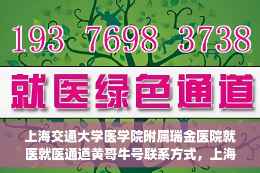 上海交通大学医学院附属瑞金医院就医就医通道黄哥牛号联系方式，上海交通大学医学院附属瑞金医院就医通道详解，黄哥牛号联系方式揭秘