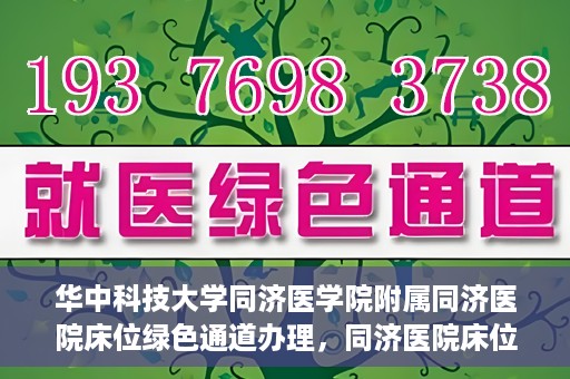 华中科技大学同济医学院附属同济医院床位绿色通道办理，同济医院床位绿色通道办理详解，华中科技大学同济医学院附属同济医院就医攻略