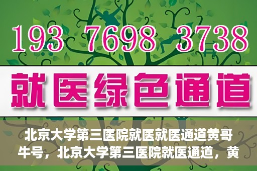 北京大学第三医院就医就医通道黄哥牛号，北京大学第三医院就医通道，黄哥牛号助您便捷就医体验