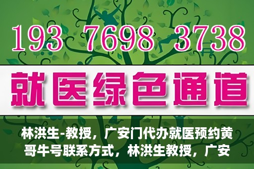 林洪生-教授，广安门代办就医预约黄哥牛号联系方式，林洪生教授，广安门就医预约背后的故事，黄哥牛号联系方式揭秘