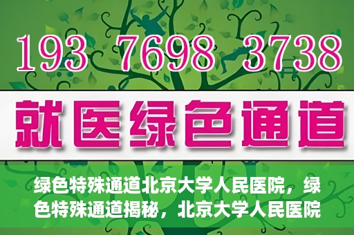 绿色特殊通道北京大学人民医院，绿色特殊通道揭秘，北京大学人民医院的健康守护之道