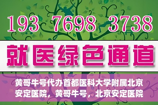 黄哥牛号代办首都医科大学附属北京安定医院，黄哥牛号，北京安定医院代办服务详解