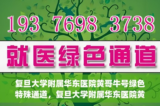 复旦大学附属华东医院黄哥牛号绿色特殊通道，复旦大学附属华东医院黄哥牛号，绿色特殊通道开启健康之门
