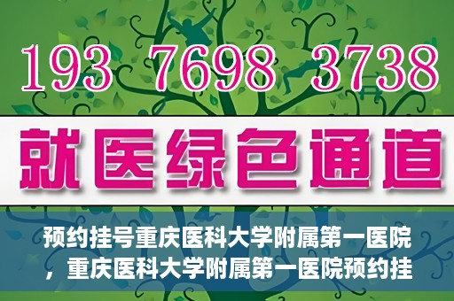 预约挂号重庆医科大学附属第一医院，重庆医科大学附属第一医院预约挂号服务启动