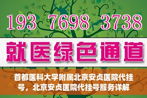 首都医科大学附属北京安贞医院代挂号，北京安贞医院代挂号服务详解