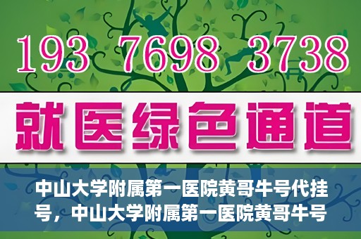 中山大学附属第一医院黄哥牛号代挂号，中山大学附属第一医院黄哥牛号助您解决挂号难题