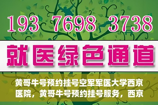 黄哥牛号预约挂号空军军医大学西京医院，黄哥牛号预约挂号服务，西京医院轻松预约就医体验