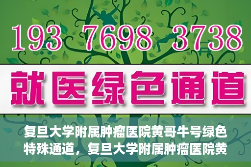 复旦大学附属肿瘤医院黄哥牛号绿色特殊通道，复旦大学附属肿瘤医院黄哥牛号，绿色特殊通道揭秘