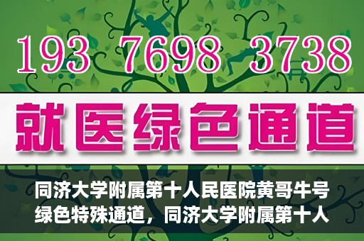 同济大学附属第十人民医院黄哥牛号绿色特殊通道，同济大学附属第十人民医院黄哥牛号，绿色特殊通道开启健康之门