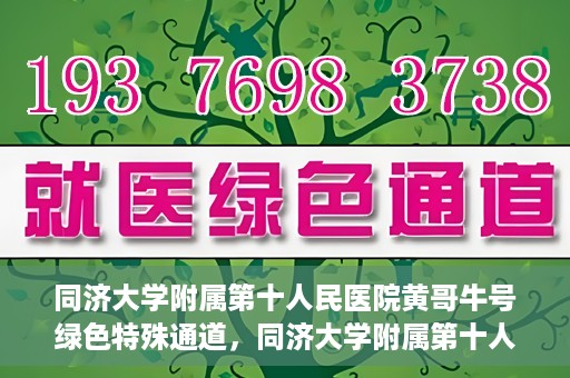 同济大学附属第十人民医院黄哥牛号绿色特殊通道，同济大学附属第十人民医院黄哥牛号，绿色特殊通道开启健康之门