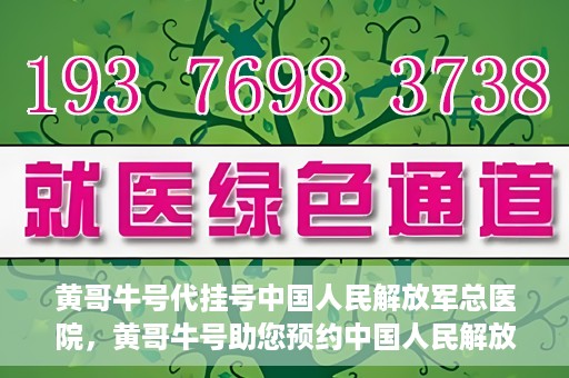 黄哥牛号代挂号中国人民解放军总医院，黄哥牛号助您预约中国人民解放军总医院专家号