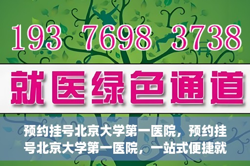 预约挂号北京大学第一医院，预约挂号北京大学第一医院，一站式便捷就医服务攻略