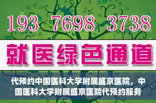 代预约中国医科大学附属盛京医院，中国医科大学附属盛京医院代预约服务指南