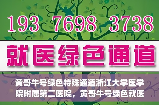 黄哥牛号绿色特殊通道浙江大学医学院附属第二医院，黄哥牛号绿色就医通道，浙江大学医学院附属第二医院的探索与实践