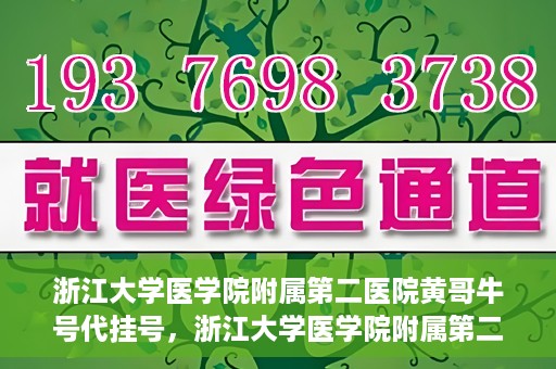 浙江大学医学院附属第二医院黄哥牛号代挂号，浙江大学医学院附属第二医院黄哥牛号挂号服务解析