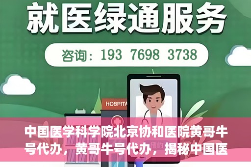 中国医学科学院北京协和医院黄哥牛号代办，黄哥牛号代办，揭秘中国医学科学院北京协和医院背后的故事