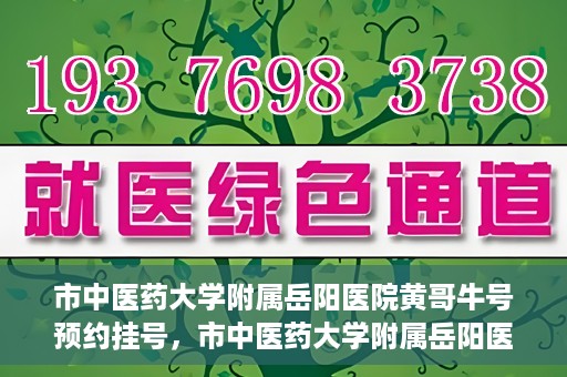 市中医药大学附属岳阳医院黄哥牛号预约挂号，市中医药大学附属岳阳医院黄哥牛号预约挂号攻略
