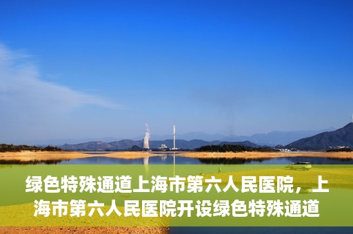 绿色特殊通道上海市第六人民医院，上海市第六人民医院开设绿色特殊通道，助力患者快速就医