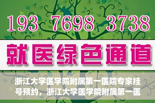 浙江大学医学院附属第一医院专家挂号预约，浙江大学医学院附属第一医院专家挂号预约攻略揭秘