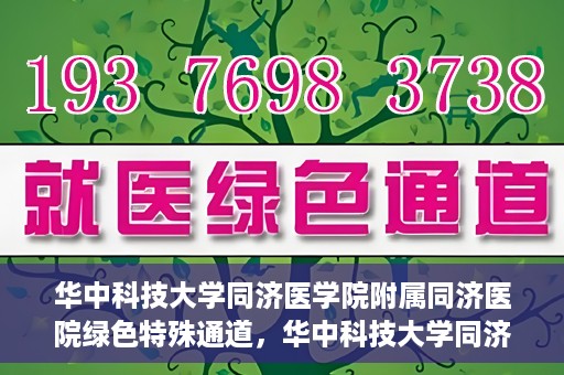 华中科技大学同济医学院附属同济医院绿色特殊通道，华中科技大学同济医院特殊绿色通道的奥秘与力量