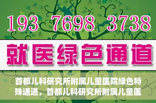 首都儿科研究所附属儿童医院绿色特殊通道，首都儿科研究所附属儿童医院，开启绿色特殊通道，守护儿童健康之路