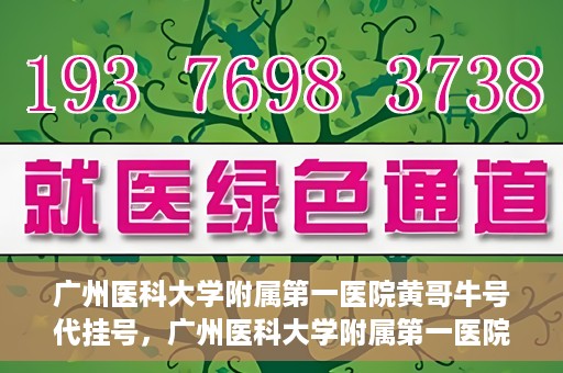 广州医科大学附属第一医院黄哥牛号代挂号，广州医科大学附属第一医院黄哥挂号攻略，轻松解决代挂号问题