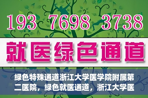 绿色特殊通道浙江大学医学院附属第二医院，绿色就医通道，浙江大学医学院附属第二医院的探索与实践