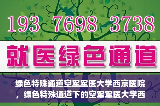 绿色特殊通道空军军医大学西京医院，绿色特殊通道下的空军军医大学西京医院探索与实践