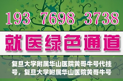 复旦大学附属华山医院黄哥牛号代挂号，复旦大学附属华山医院黄哥牛号代挂号服务详解