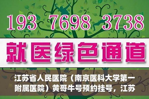 江苏省人民医院（南京医科大学第一附属医院）黄哥牛号预约挂号，江苏省人民医院（南京医科大学第一附属医院）黄哥牛号预约挂号攻略