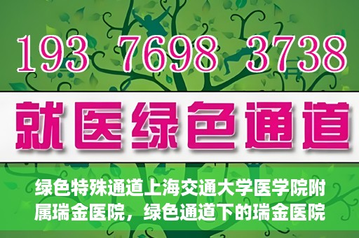 绿色特殊通道上海交通大学医学院附属瑞金医院，绿色通道下的瑞金医院，探索医疗创新的绿色路径