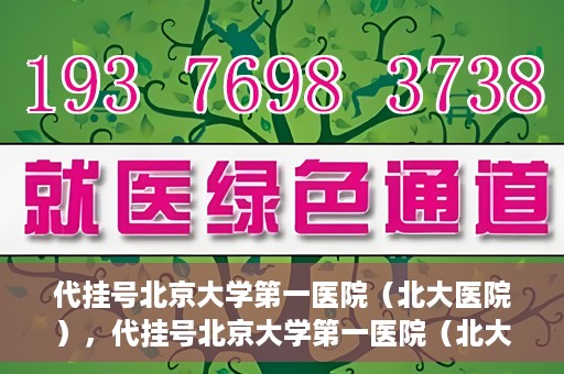 代挂号北京大学第一医院（北大医院），代挂号北京大学第一医院（北大医院），就医新体验与医疗资源的深度解读