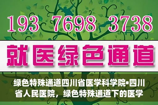 绿色特殊通道四川省医学科学院•四川省人民医院，绿色特殊通道下的医学探索，四川省医学科学院·四川省人民医院研究前沿