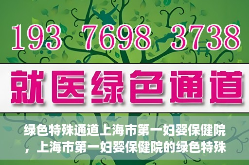 绿色特殊通道上海市第一妇婴保健院，上海市第一妇婴保健院的绿色特殊通道，守护母婴健康的坚实屏障